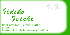 ildiko feicht business card